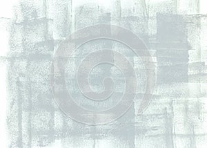 Crosshatches strokes of paint roller on white wall background