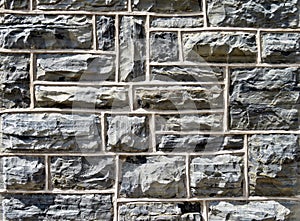 Old gray stone wall. Great textures and shading.