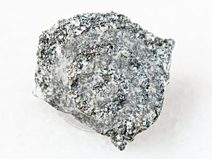 rough Diorite stone on white photo