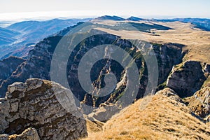 The rough edge of Bucegi mountains plateau, Romania.
