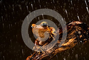 Rough Frilled Frog (Rhacophorus appendiculatus)