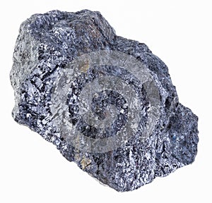 rough galena (galenite) with chalcopyrite vein