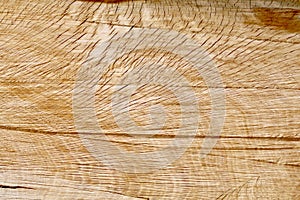 Rough grained split oak log