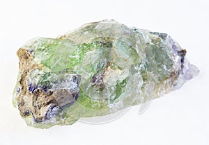 rough green Beryl with Alexandrite crystals
