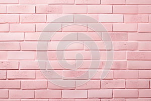 Rough grunge pink brick wall texture background. Old light stone, brickwork