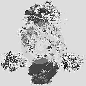 Rough hatching grunge texture background vector illustration