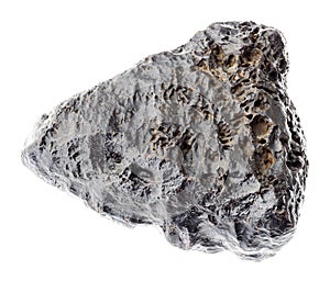 rough Hematite (iron Kidney Ore) stone on white