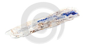 rough Kyanite rock isolated on white