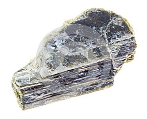 rough muscovite mica (common mica) stone on white photo