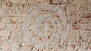 Rough old orange brick wall texture background
