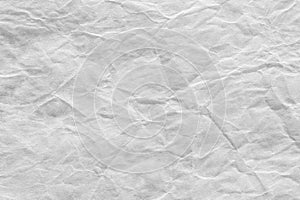 Rough Paper Background, Creased White Wrinkled Texture