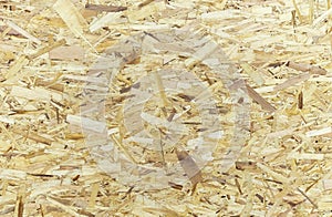 Rough plywood texture. Chipboard background. Plate of a compressed sawdust