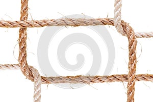 Rough ropes connected as frame