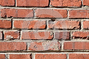 Rough Ruddy Brick Texture Background