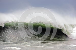 Rough sea with big wave breaking