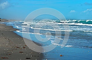 Rough Seas at Jupiter Beach in Florida