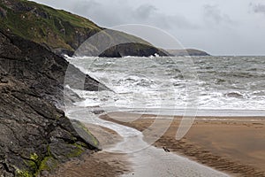 Rough Seas at Mwnt