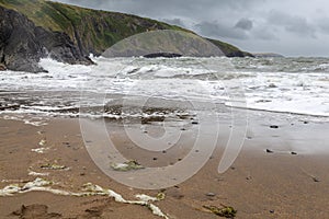 Rough Seas at Mwnt