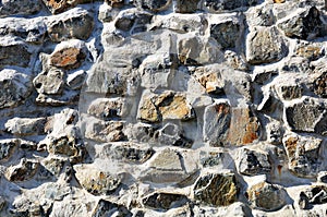 Rough sturdy stone wall
