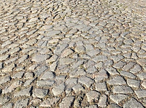 Rough surface of an old road