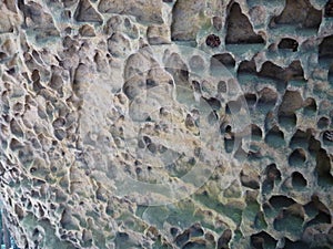 Rough texture of eroded sandstone