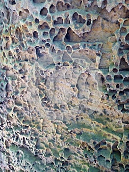 Rough texture of eroded sandstone