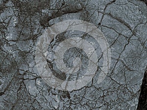 Rough texture grey matte stone with cracks background