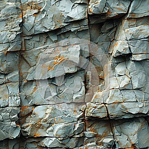 The rough texture of a natural rock formation