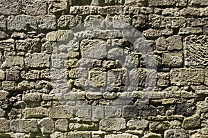 Rough texture stone wall