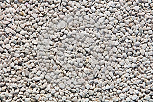 Rough texture surface of exposed aggregate finish, Ground stone