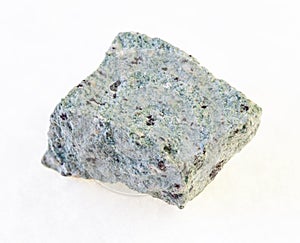 rough trachyte stone on white