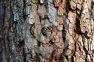 Rough Tree Bark Texture Close-up