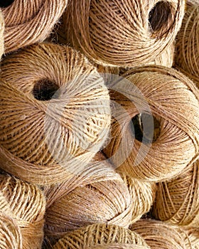 rough twine for sale in the haberdashery shop