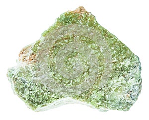 Rough vesuvianite idocrase crystals isolated photo