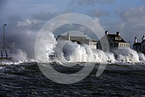 Rough weather at Trearddur Bay