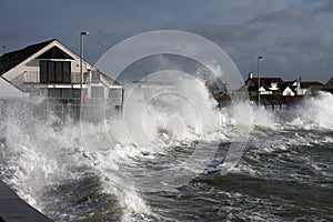 Rough weather at Trearddur Bay