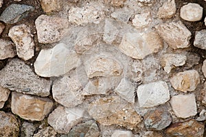 Rough weathered sandstone surface texture close up