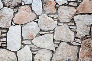 Rough weathered sandstone surface texture close up