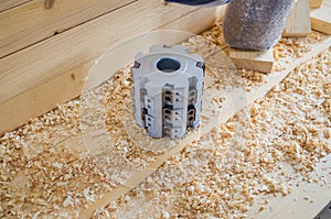 Roughing cutter planer head with blades