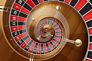 Roulette background illustration. Concept for casino, entertainment, fortune