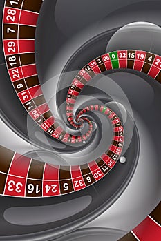 Roulette background illustration. Concept for casino, entertainment, fortune