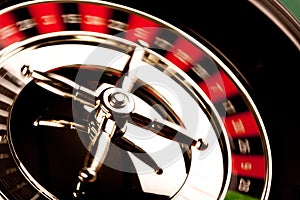 Roulette Closeup in motion