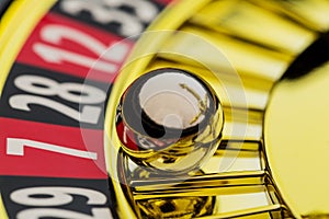 Roulette gambling in the casino