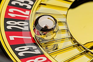 Roulette gambling in casino