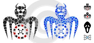 Roulette Spectre Devil Composition Icon of Circles