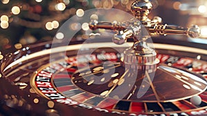 The roulette spinning wheel.AI generated image