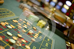 Roulette table