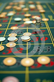 Roulette table