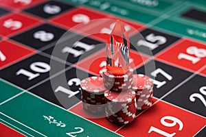 Roulette table with winning number Dolly