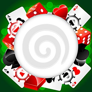 Roulette Vector Casino Background